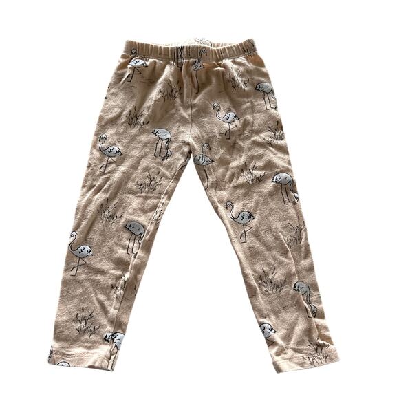 Rylee & Cru Peach Flamingo Print Leggings - 12-18 Months - Picture 2 of 5